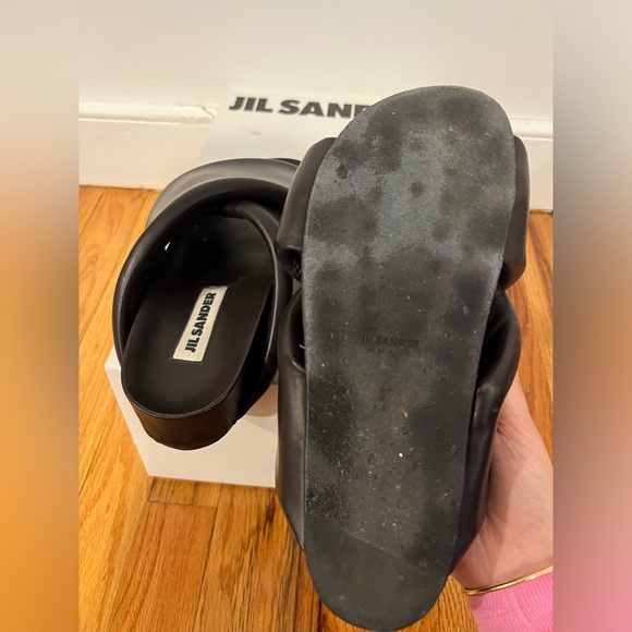 Jil Sander - Brown Oversized Wrapped Sandals - Picture 15 of 16